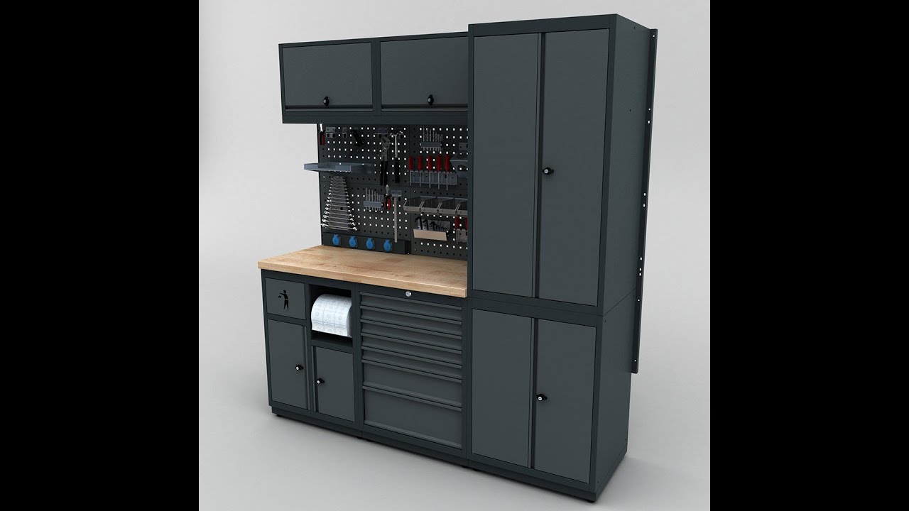 Meuble de grage et atelier mobilier ANC dalle