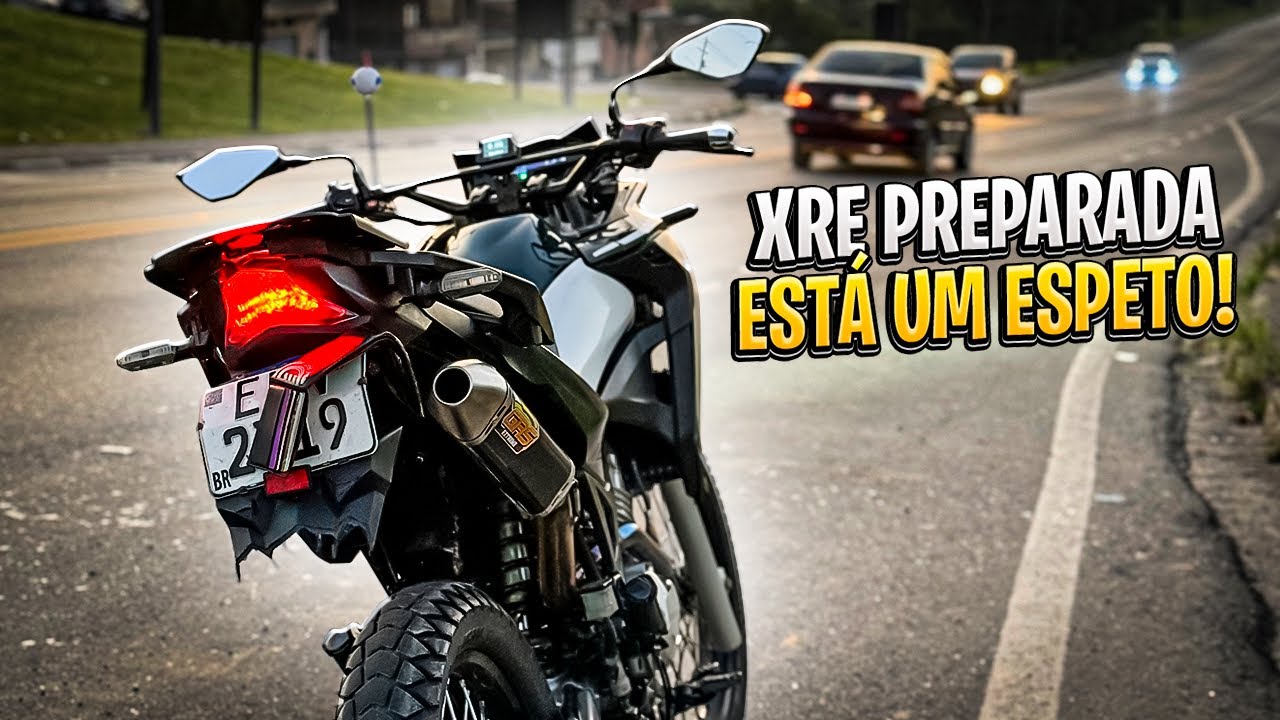 XRE 299CC NA CHAPA NO CORREDOR FINAL DE TARDE
