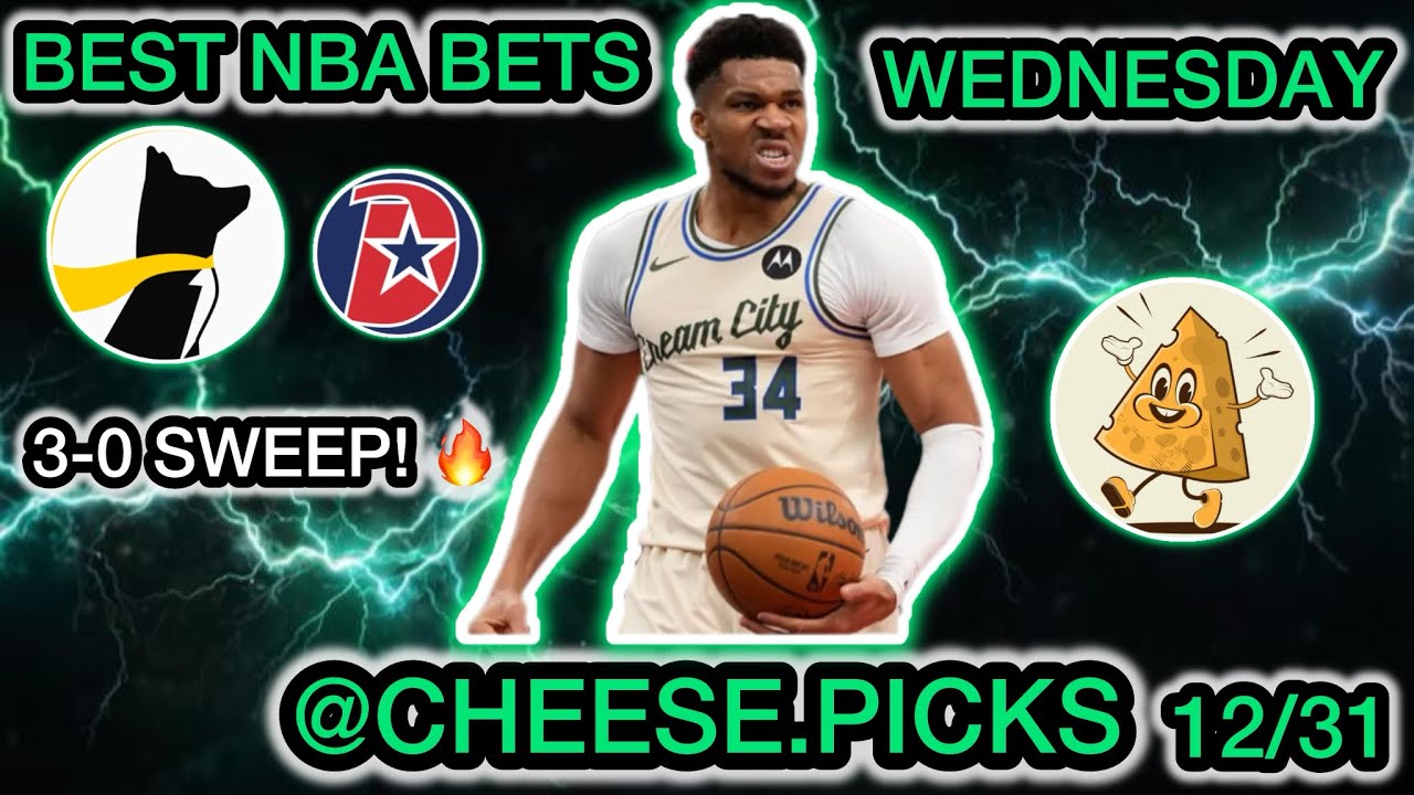 3-0 SWEEP! BEST NBA Player Props for Wednesday 12/31 - BEST NBA PROPS TODAY!