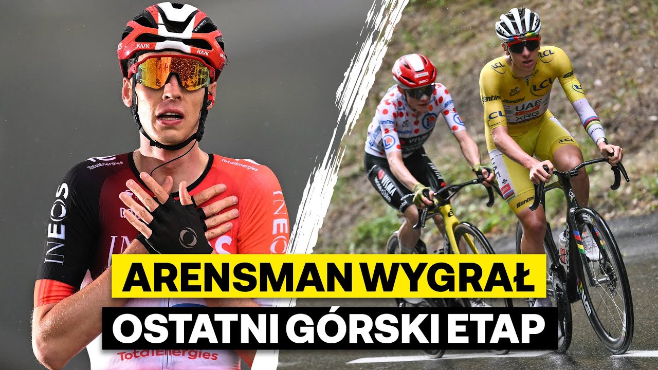 Vingegaard i Pogačar nie dogonili Arensmana... | Skr&oacute;t 19. etapu TdF
