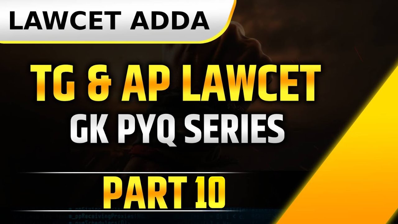 Day 10: 100 Lawcet Previous GK Questions | Useful for 2026 Attempt