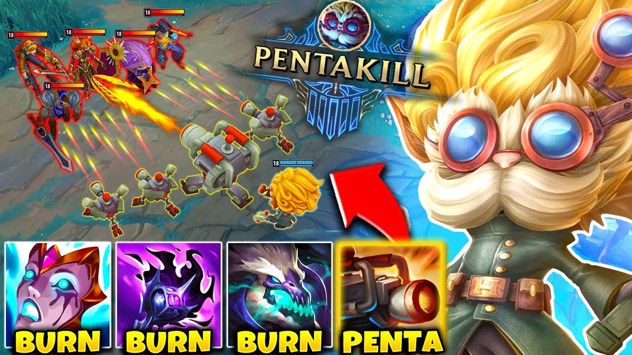 Heimerdinger but my turrets can literally 1v5 your whole team... (INSANE PENTAKILL)