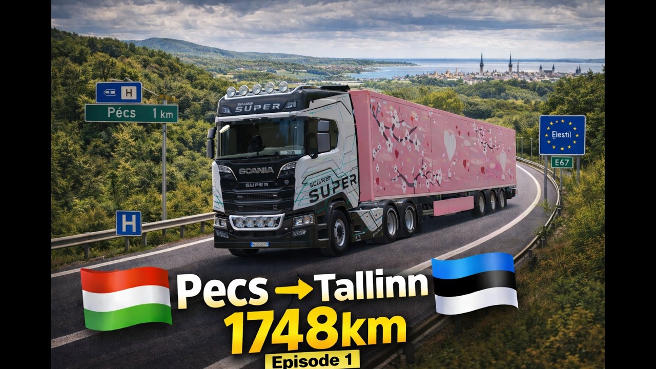 Rediff 23/02/26 | Ep.1 🚛 1748 km en Convoi : Pécs → Tallinn !