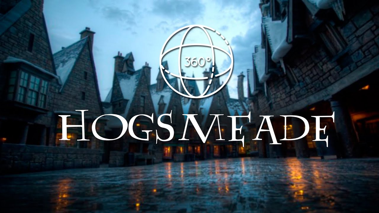 Hogsmeade Sunset [360 VR] Snowy Evening ❄️ ASMR Ambience Experience ✨ Virtual Reality Room