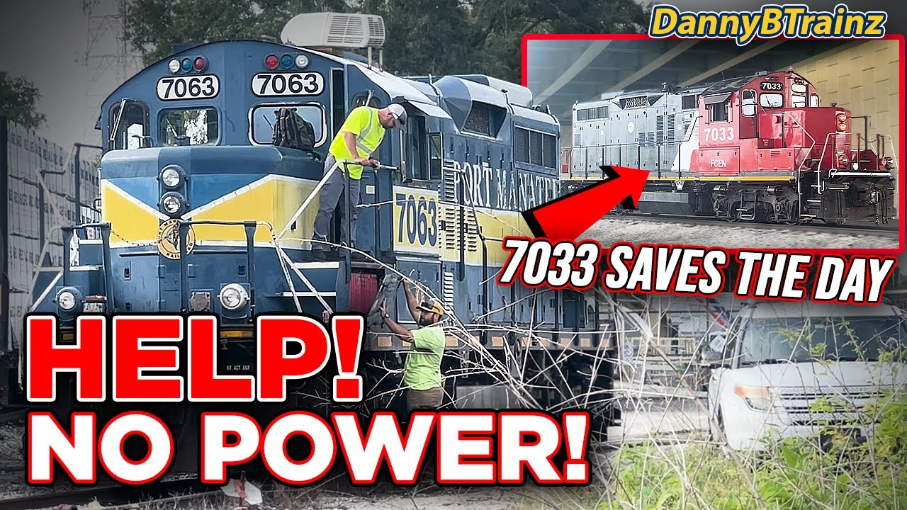 HELP! NO POWER! | Wonderful Trains of Orlando: Florida Central Railroad GP9's In Action