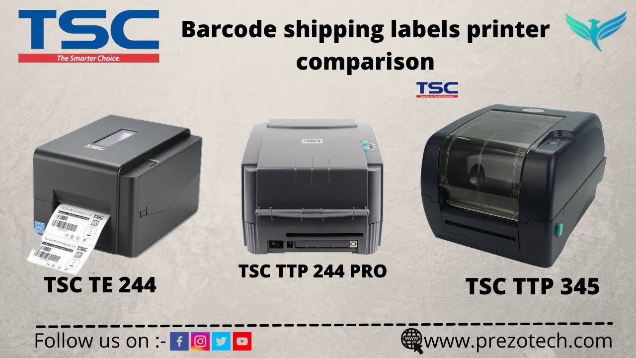 TSC  TTP 345 & TE 244 & TTP 244 PRO COPMARISON | Shipping labels & MRP price tag printer hindi video