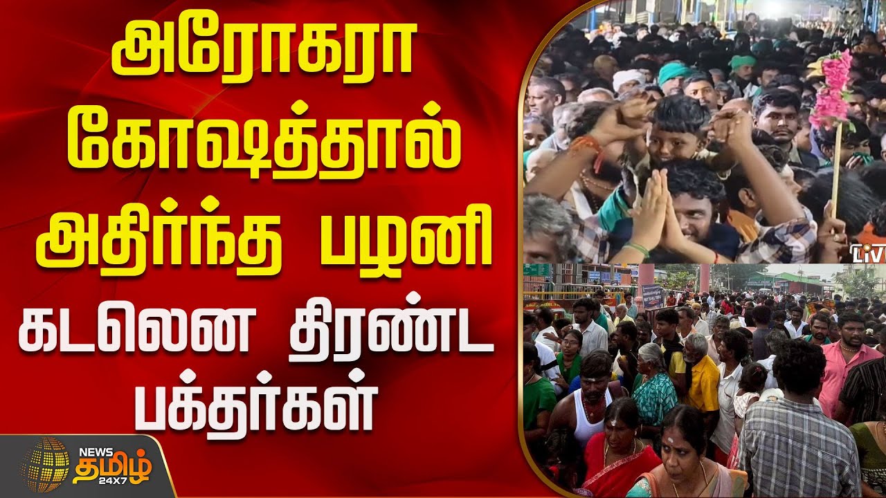 Palani Temple Thaipusam 2026 | Crowd | அரோகரா கோஷத்தால் அதிர்ந்த பழனி - கடலென திரண்ட பக்தர்கள்
