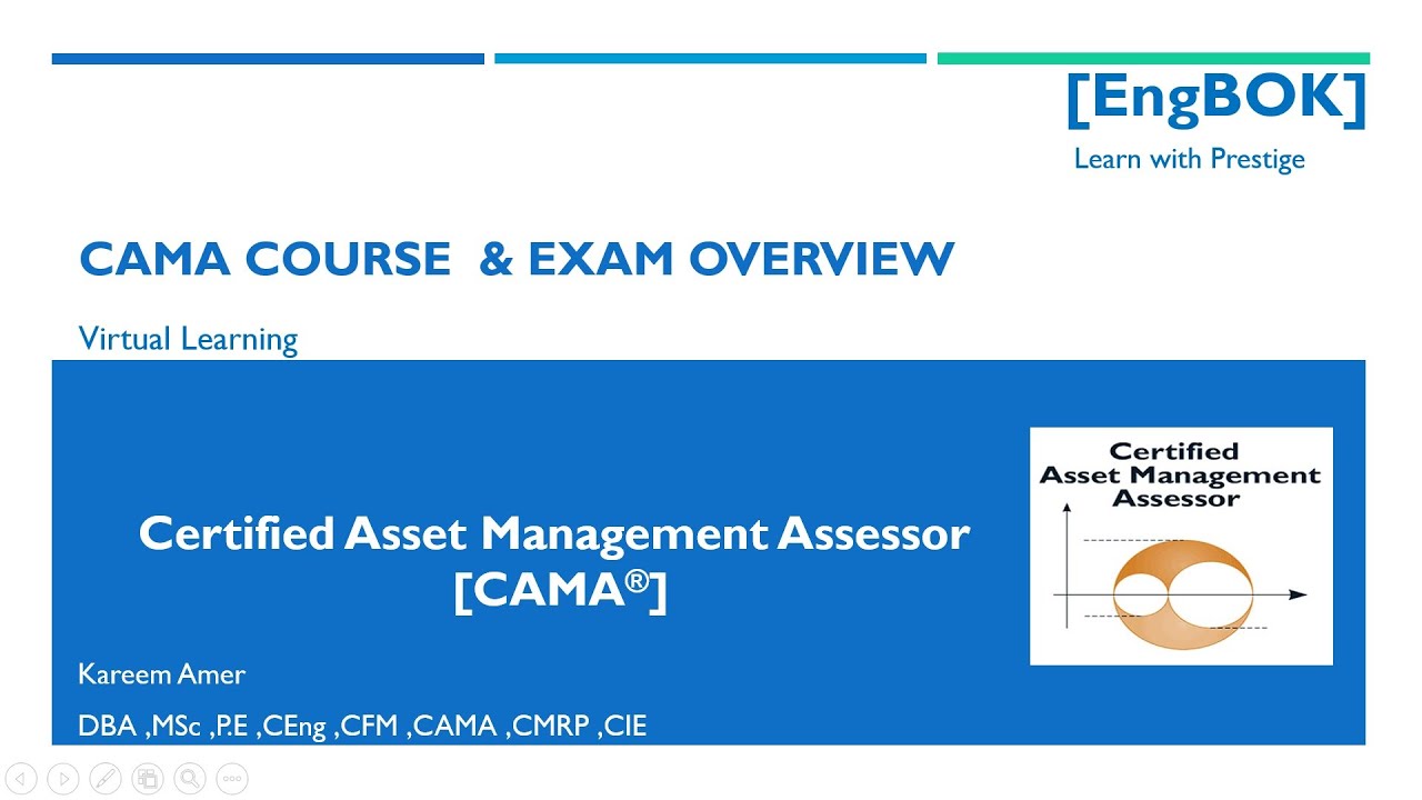 CAMA/ WPiAM- Course Overview كورس شهادة مدير الاصول المعتمد دوليا