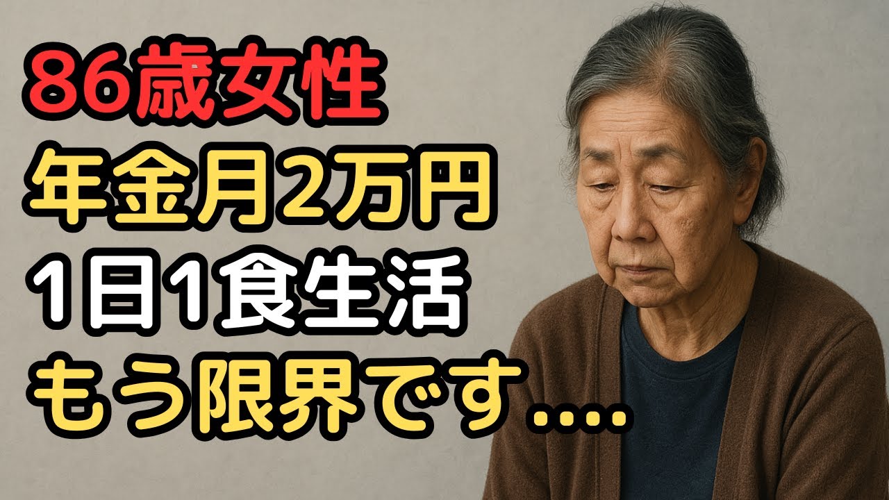 年金月2万円、86歳女性「何も買えない」現実