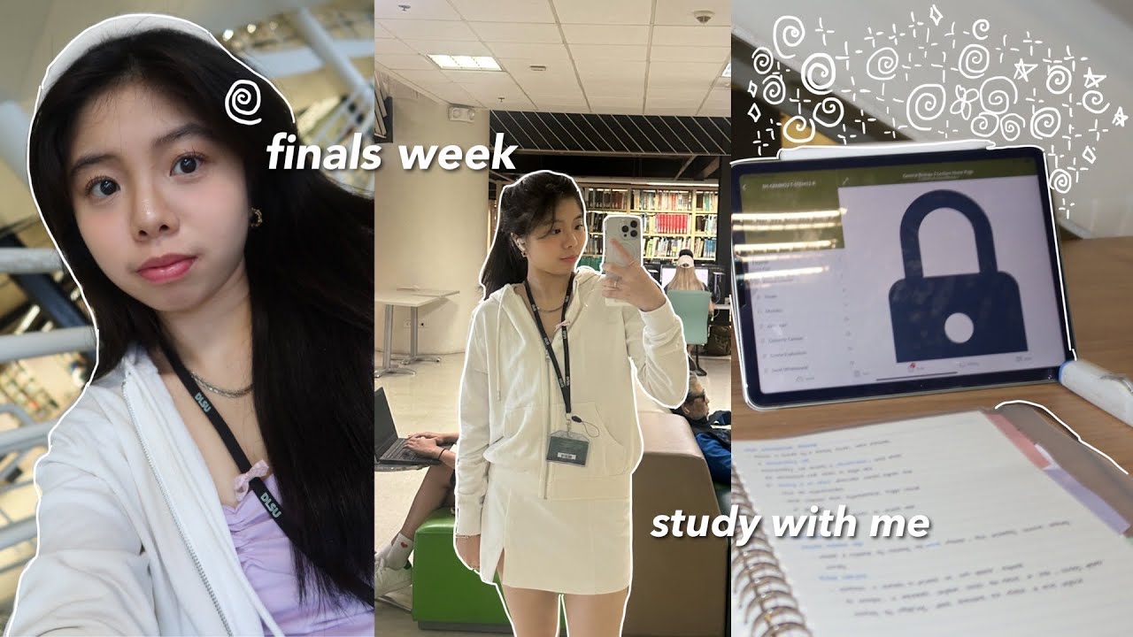 REALISTIC finals week 📖  | girl surviving school, library sessions, and coffee runs ☕️