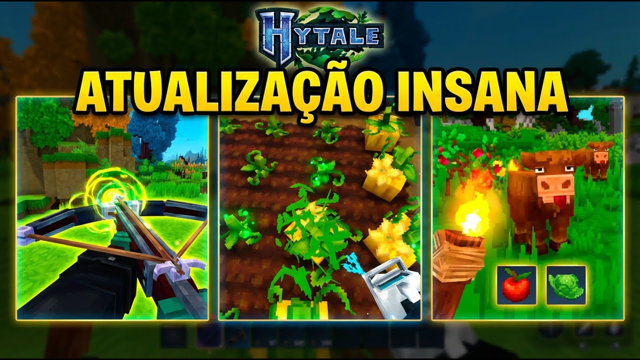 ESSE UPDATE DO HYTALE ERA TUDO QUE FALTAVA no HYTALE