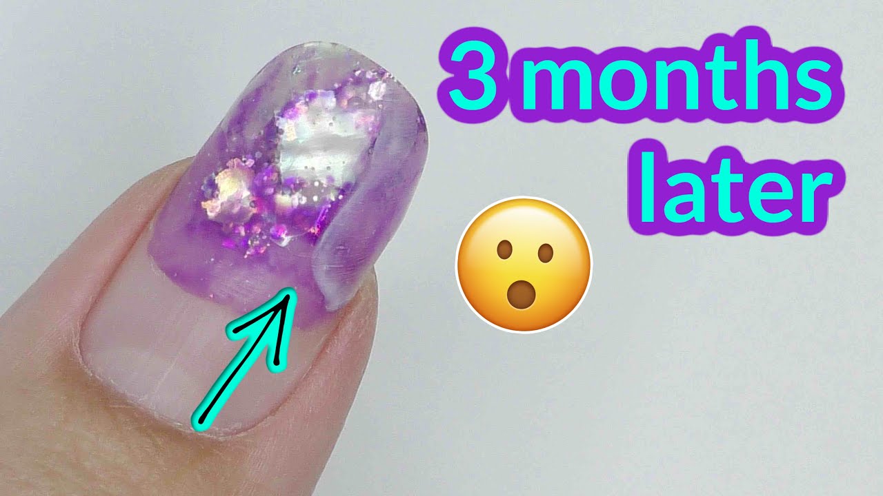Extensions after 3 months... Still on 😳 Mermaid Tail Nail Art