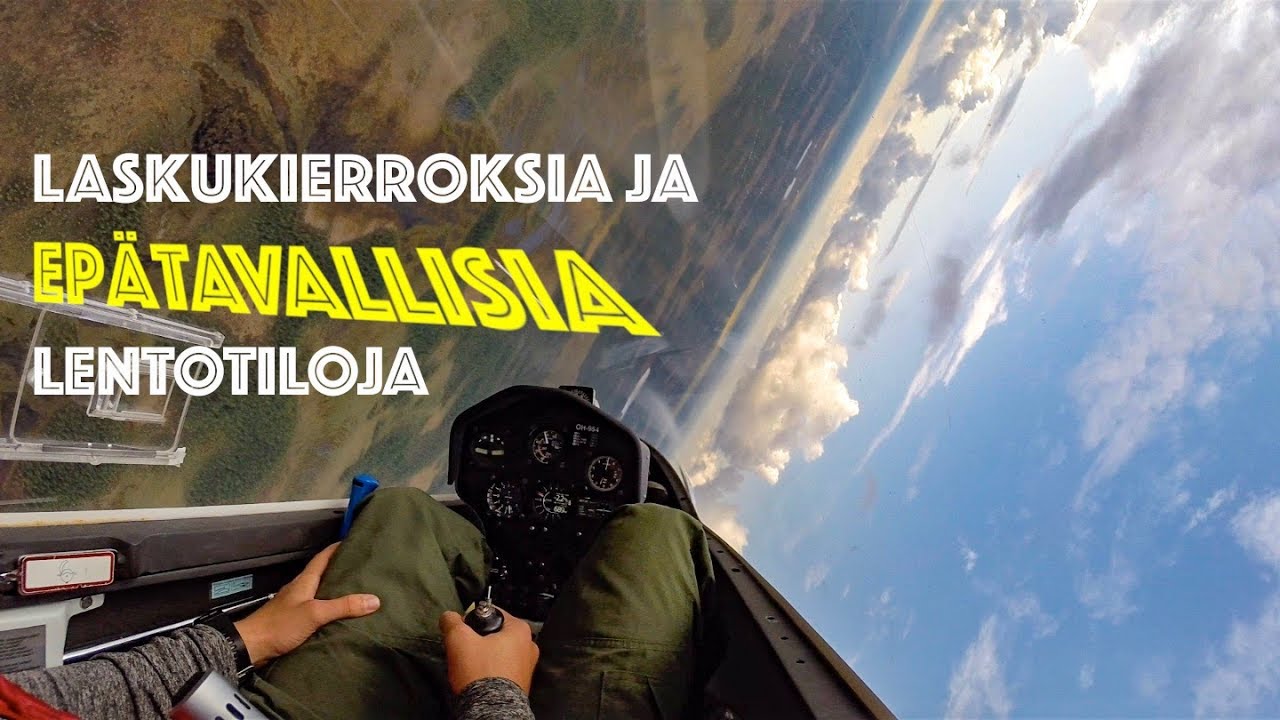 Laskukierroksia ja ep&auml;tavallisia lentotiloja I 16.08.2019