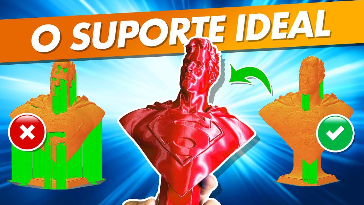 Suportes FÁCEIS de Retirar e SEM MARCAS na Impressão 3D: COMO FAZER?