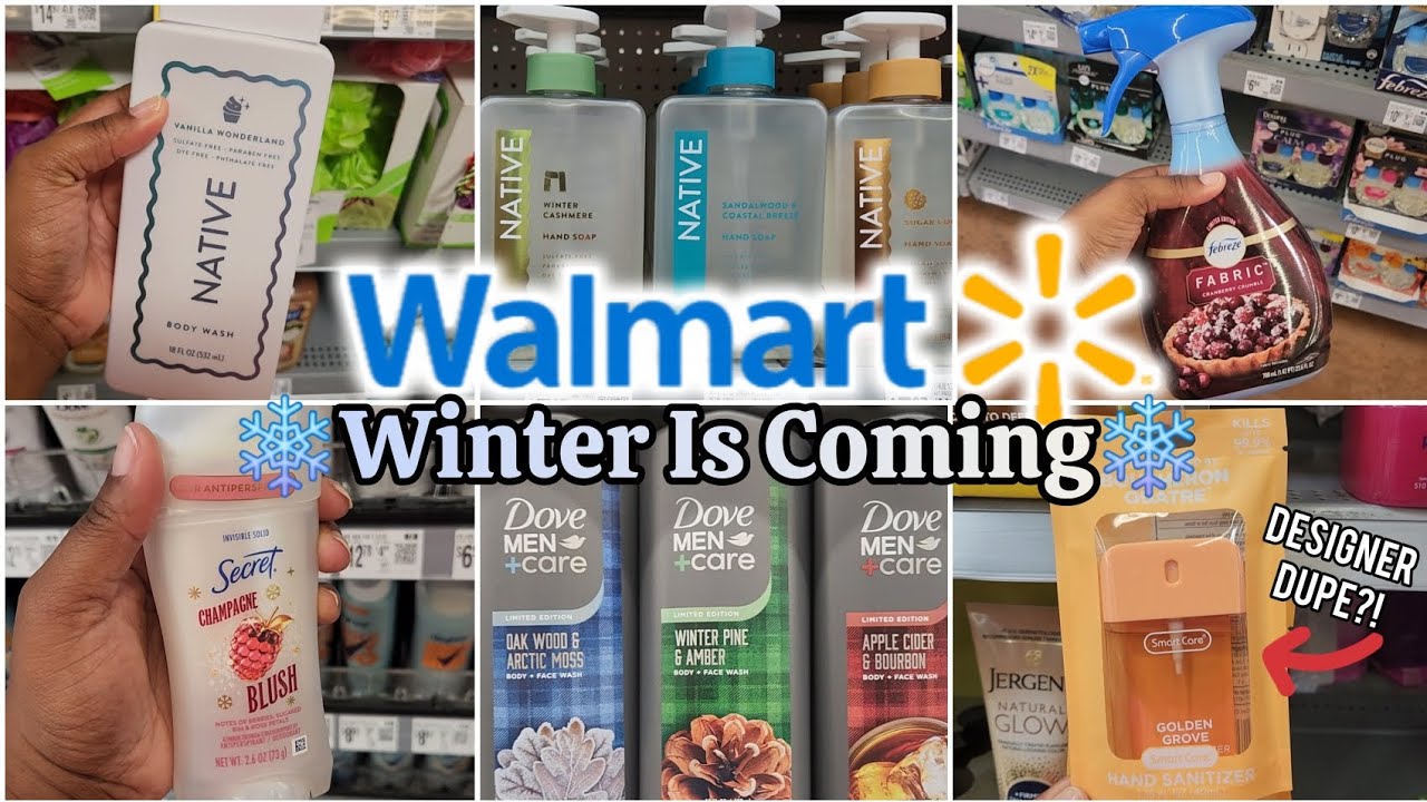 ❄️👀 New Walmart Winter Arrivals!! #new #hygiene #bodycare #haircare #shopping #walkthrough #today