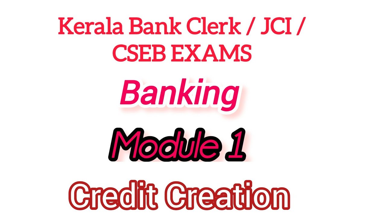 KSCARDB ASSISTANT/KHADI BOARD JCI syllabus wise class/Principles of Commercial Bank/Credit Creation