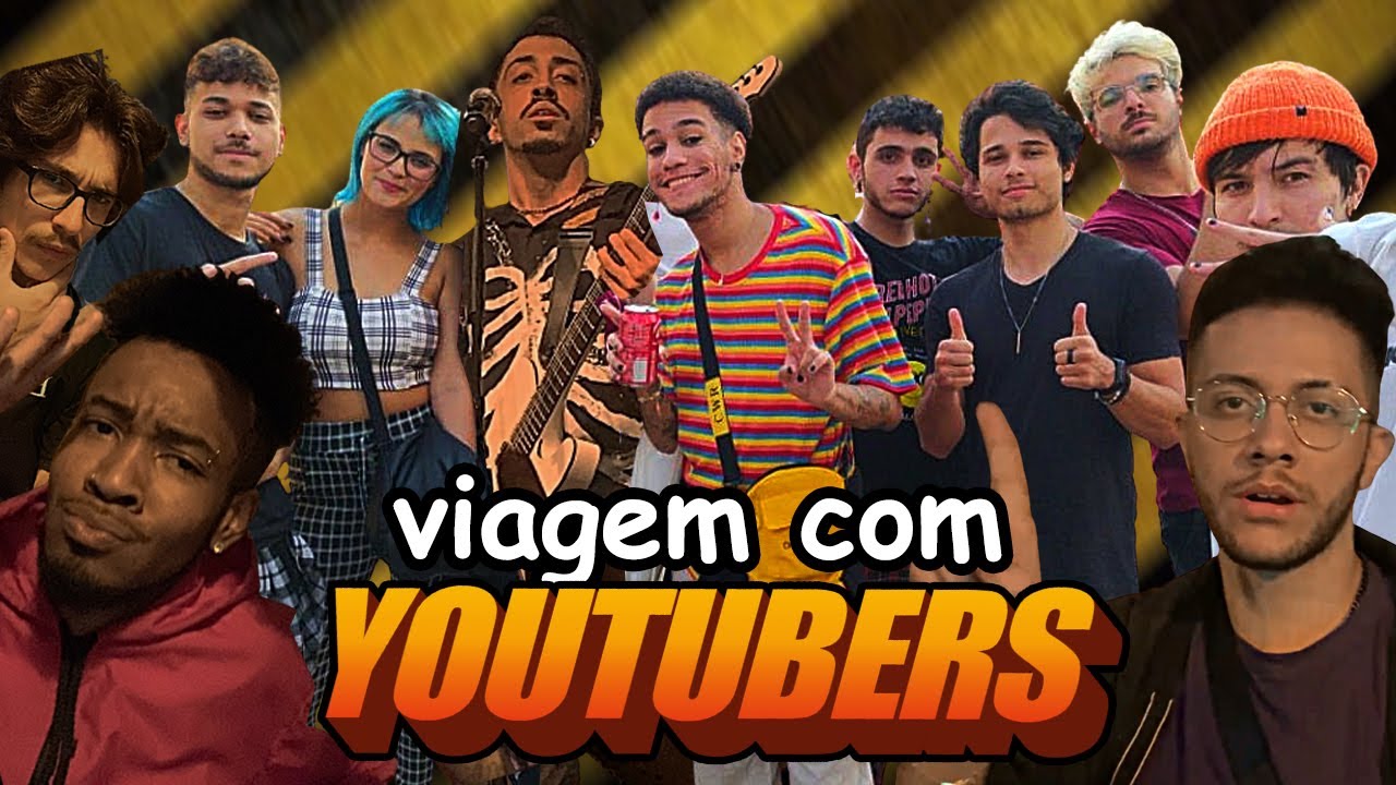 viajei com muitos youtubers pro show do lucas inutilismo