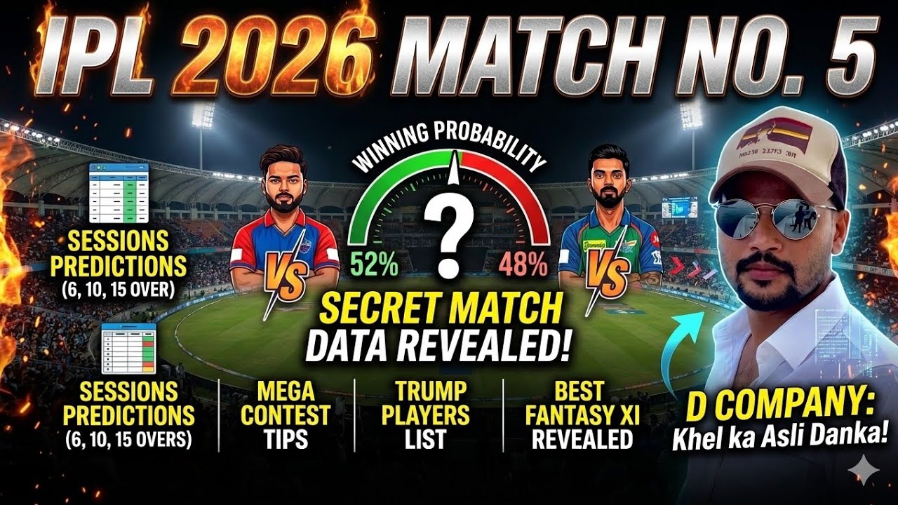 LSG vs DC Match 5: Ekana Ka Chakravyuh! 🔥 | Who Will Win? | LSG vs DC Prediction | IPL 2026