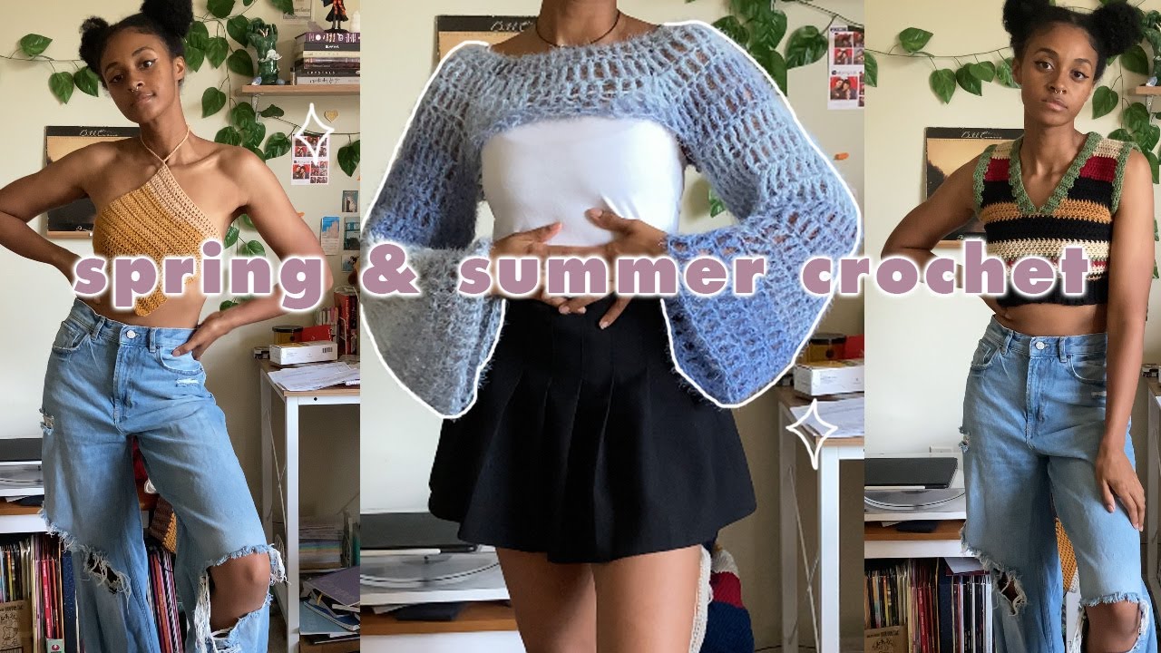 🌷🌿 Spring (+Summer) Themed Crochet Part two: Shrug, Sweater Vest, & more!