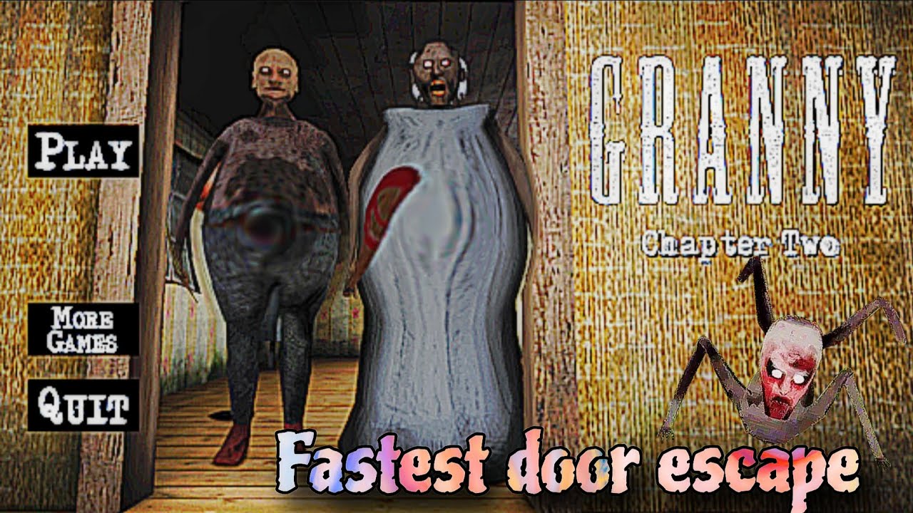 Granny chapter 2 - Fastest door escape 🤯 | In Dark mode 🥶 Granny beat me brutally 😭  best gameplay