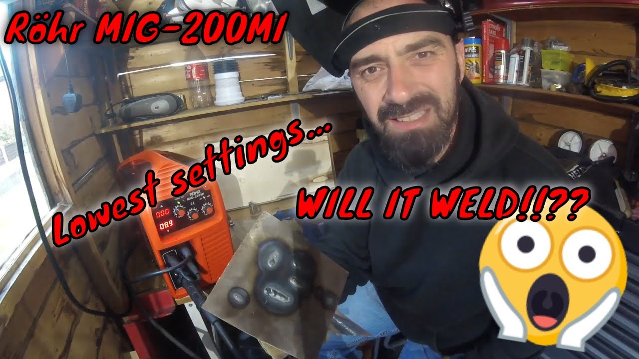 Röhr MIG-200MI Testing the lowest voltage setting! - Will it weld!!??