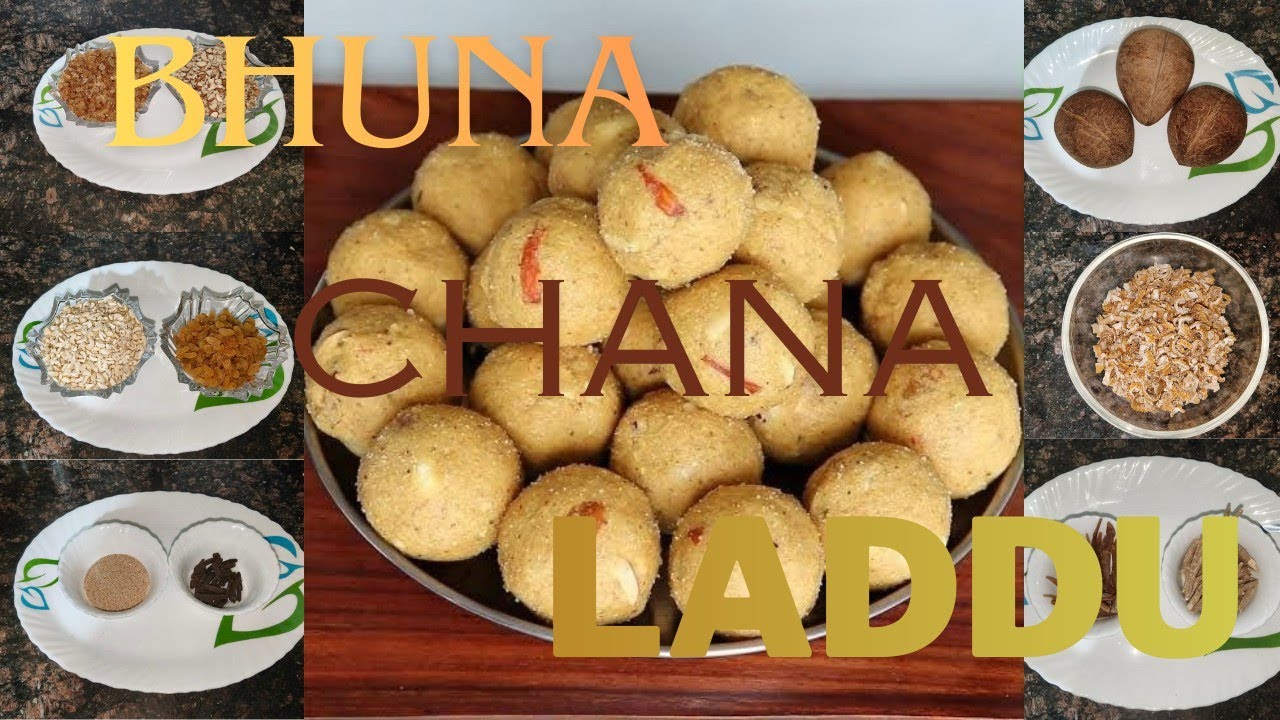 Bhuna Chana Laddu recipe . Tasty 😋 and healthy ✨
