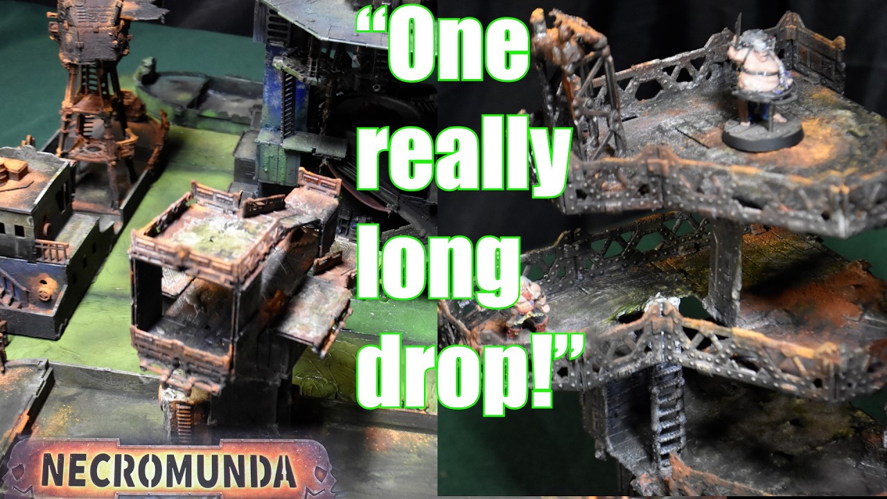 VERTICAL SUMP BOARD! BUILD AND PAINT #NECROMUNDA #ADEPTICON