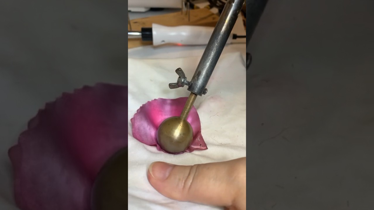 Silk flower making #silkflowers #diy