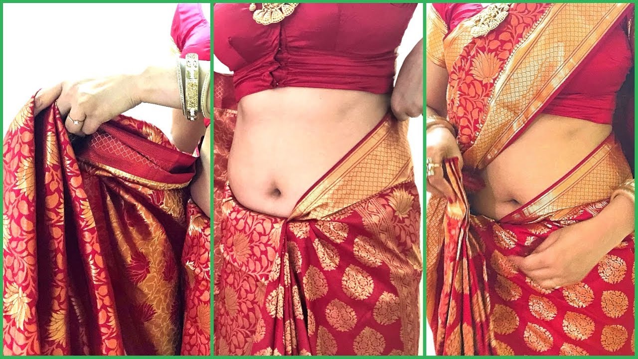 How To Wear Saree For Wedding | How To Drape South Indian Bridal Saree Perfectly | Kanjivaram Saree
