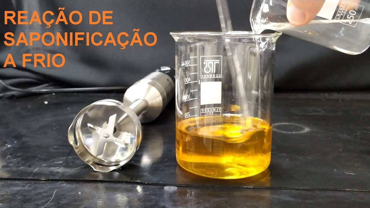 Reação de saponificação a frio