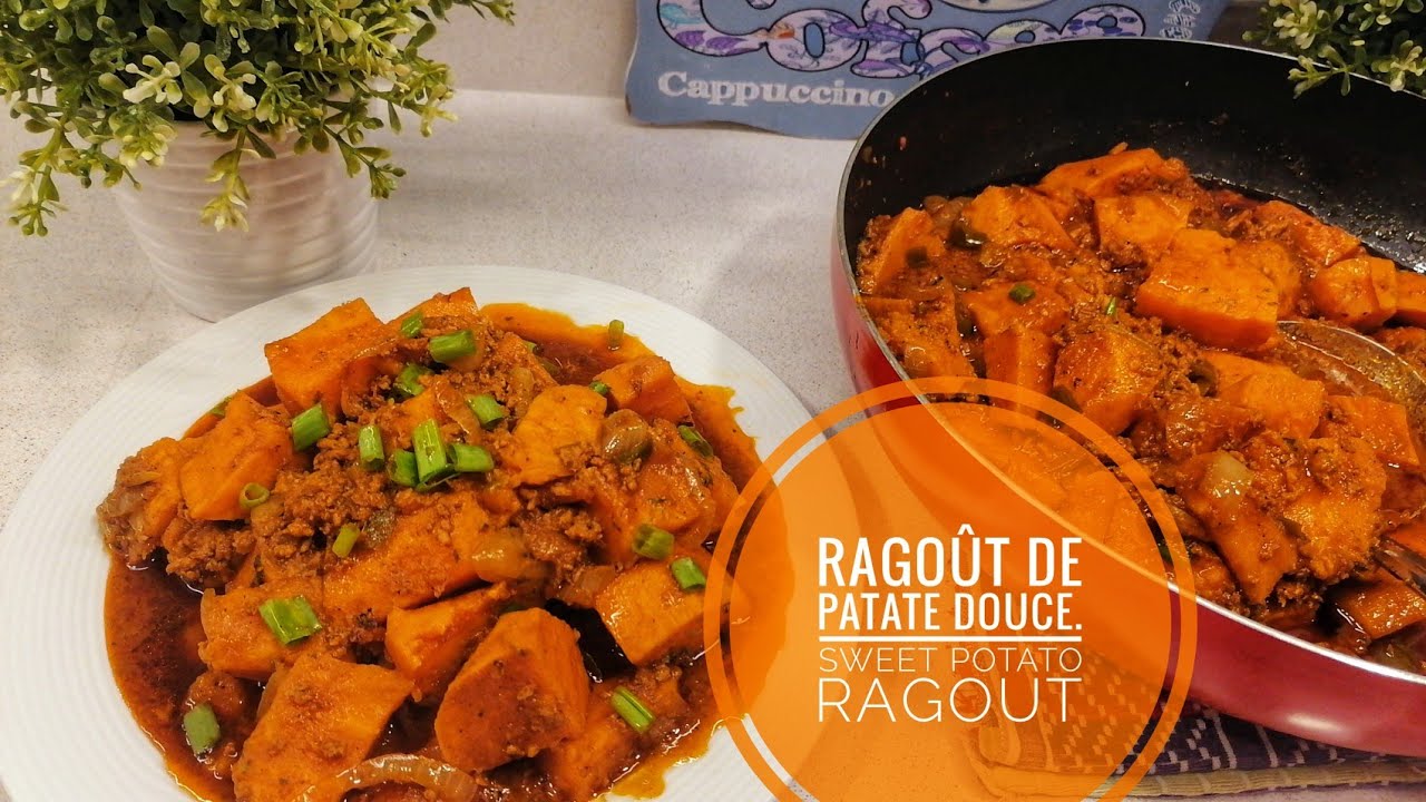 RAGOUT DE PATATE DOUCE AU POULET HACHER/GROUND CHICKEN WITH SWEET POTATOES RAGOUT