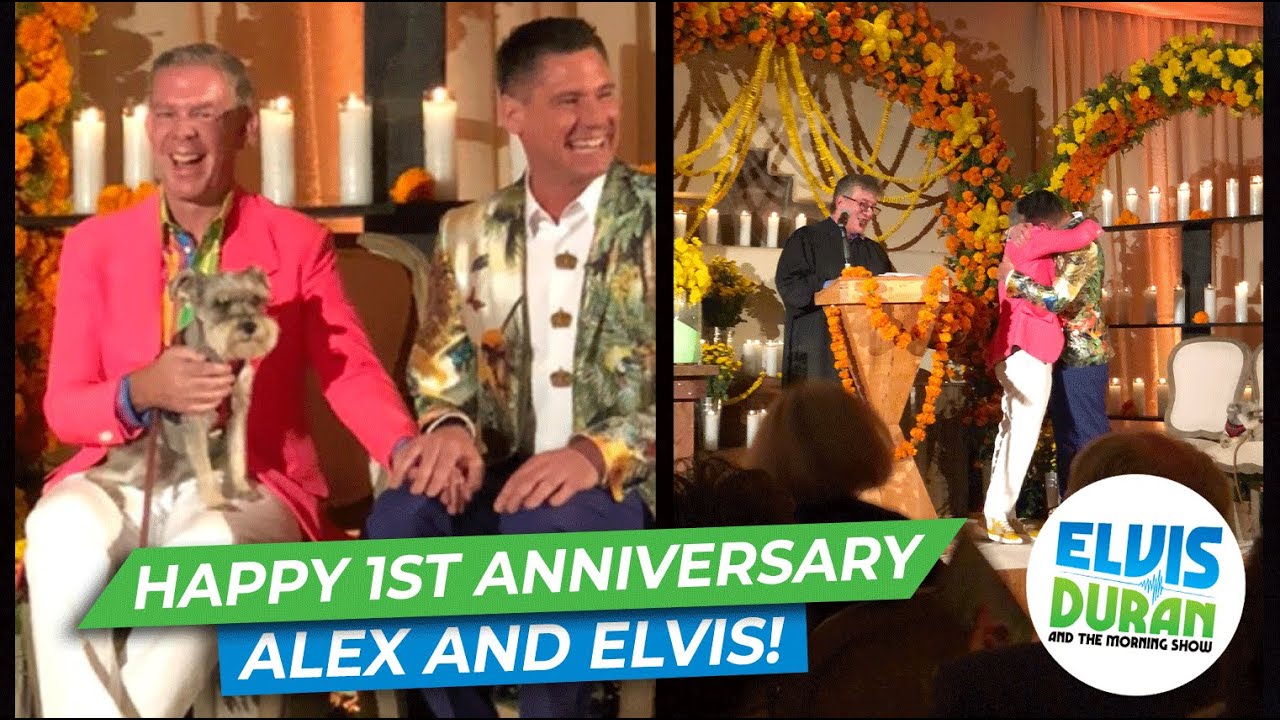 Happy 1 Year Wedding Anniversary To Alex And Elvis! | Elvis Duran Exclusive