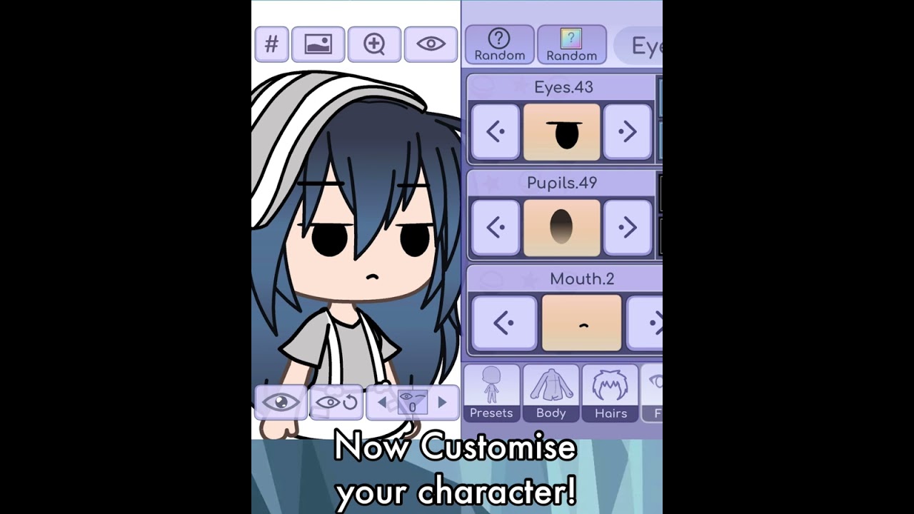 How to create the squished face in #gacha #life #tutorial #shorts