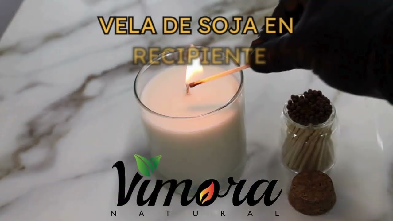 Cómo hacer velas de soja VimoraNatural
