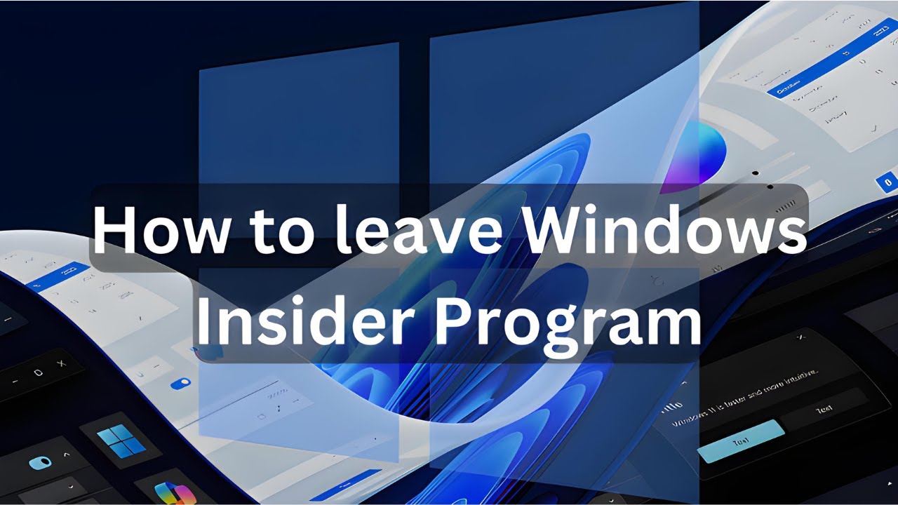 How To Leave Windows Insider Program Immediately, Quick and Easy Method @MustaqimAhmed7s