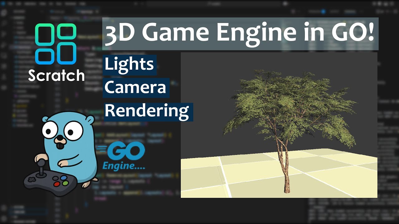 Lights Camera and Rendering Pipeline | Game Engine Development in GOlang
