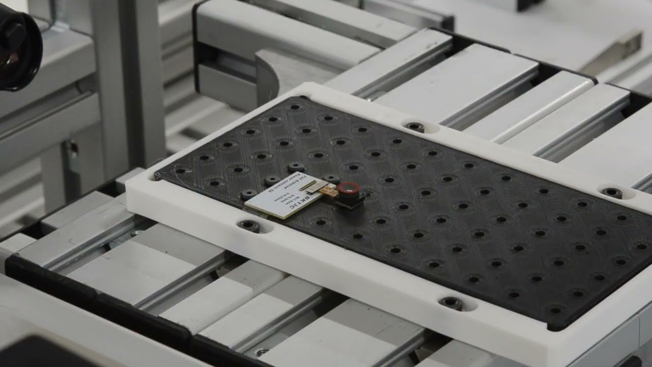 Example of Board-to-Board automatic mating by robot. - Camera module to PCB connection. -
