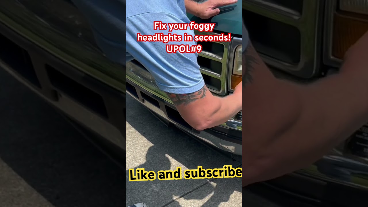 Foggy headlight fix. #upol #diy #headlightrestoration