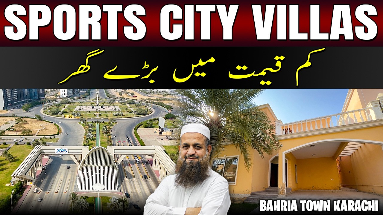 Bahria Town Karachi Sports City Villa 🏡⚽ Buyers Won&rsquo;t Regret It! | 350 Yards Luxury Living ✨