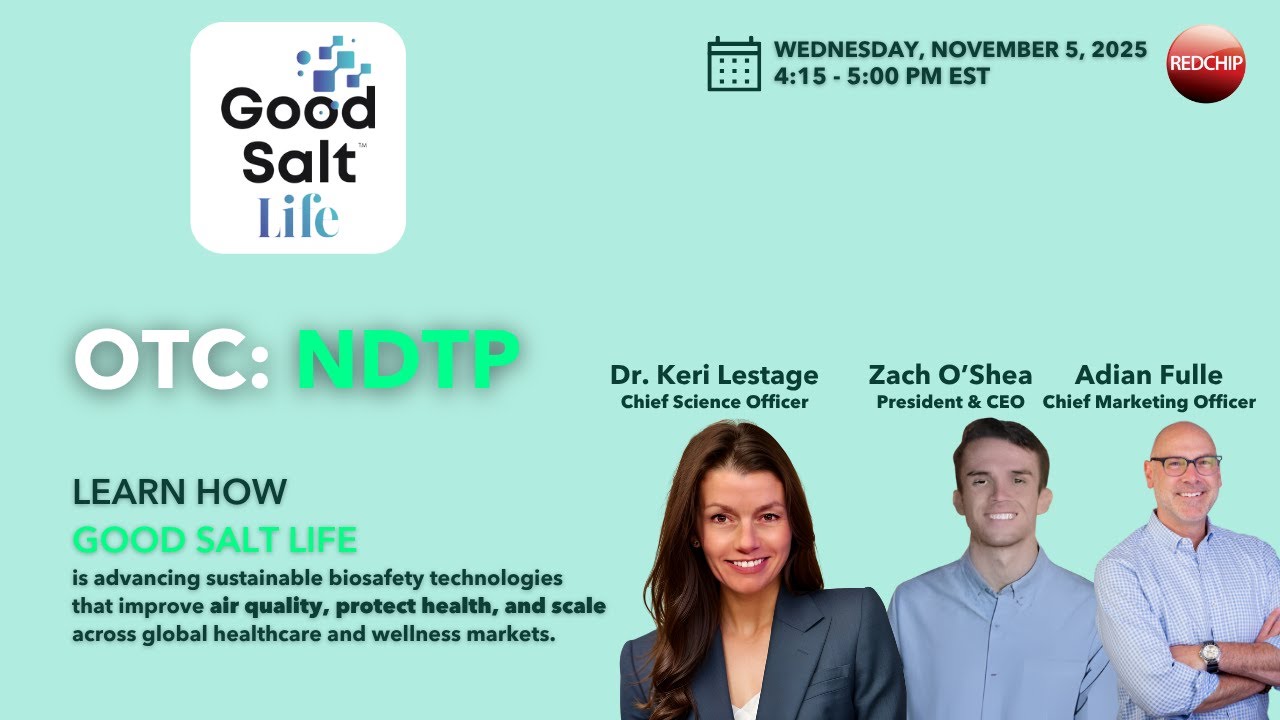 NDT Pharmaceuticals (OTC: NDTP) Investor Webinar - November 5, 2025