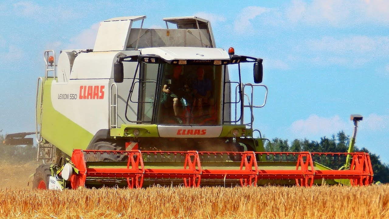 Gerste dreschen 2018 || Claas Lexion 550