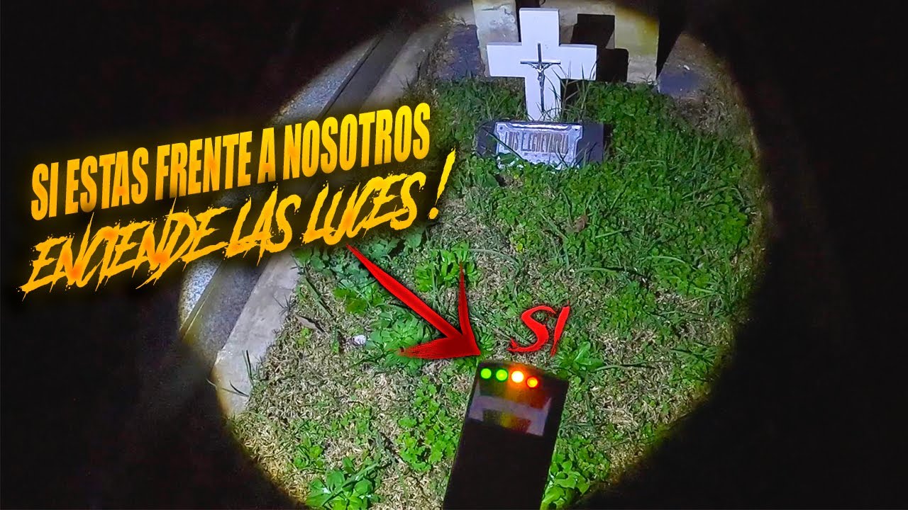 ESPIRITUS SE MANIFIESTAN EN CEMENTERIO - ACTIVIDAD PARANORMAL DE NOCHE ! 😦