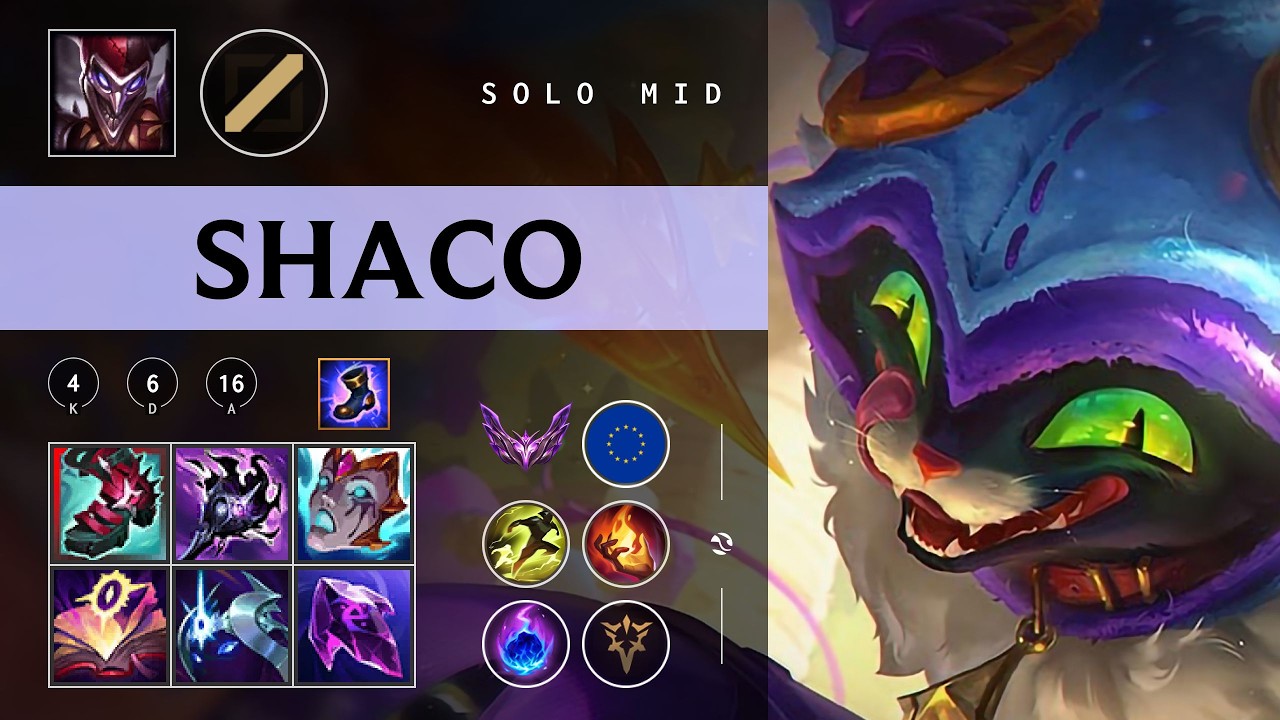 Shaco Mid vs Zed - EUW Master Patch 26.03