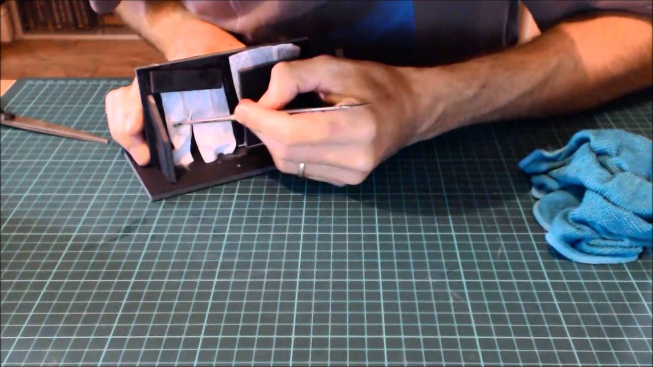 Easy canvas using babywipes