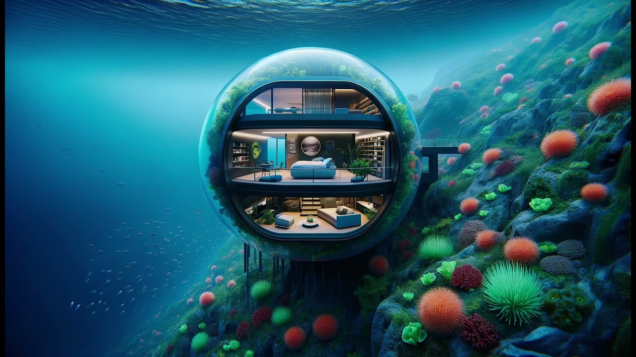 Maison bulle marine