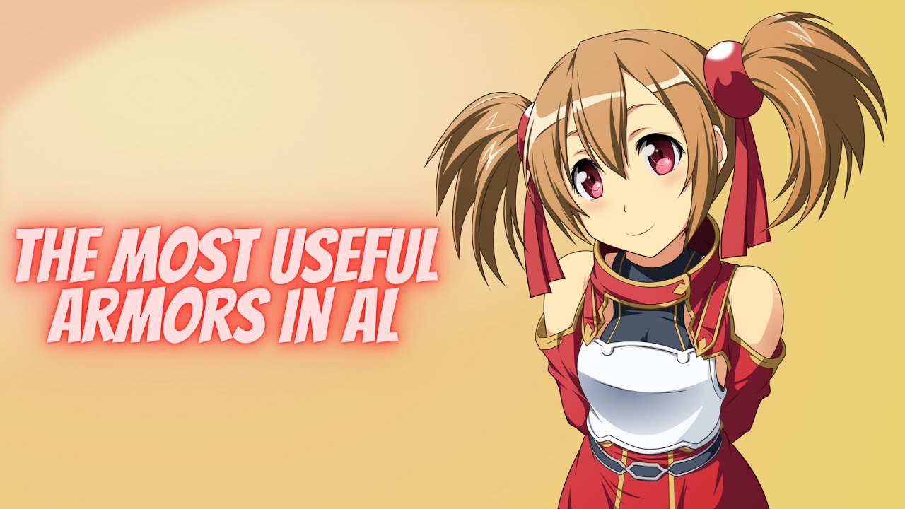 Sword Art Online Alicization Lycoris The Most Useful Armors In AL