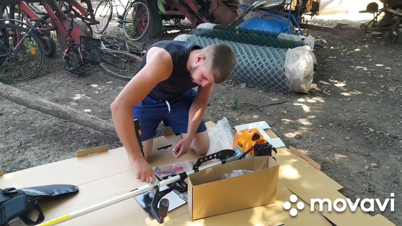 villager BC 1250s otpakivanje i sklapanje trimera...