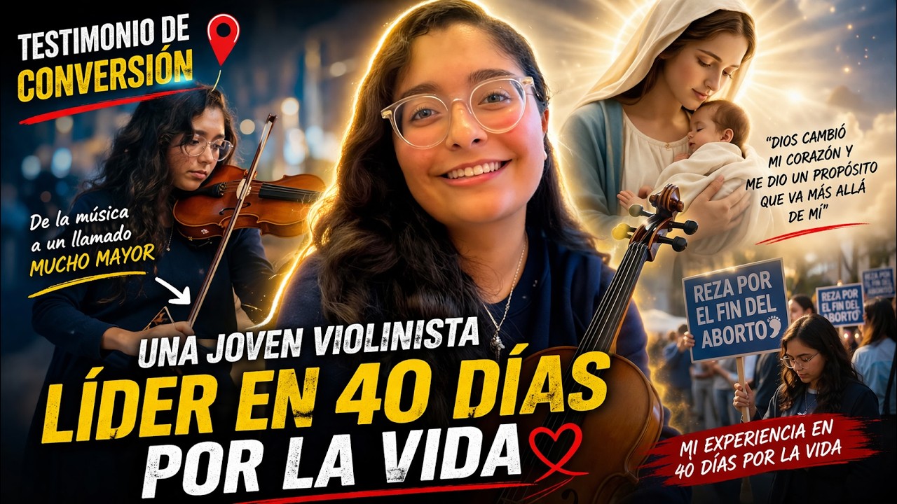 Testimonio de conversión 📌 Una joven violinista líder en 40 días por la vida