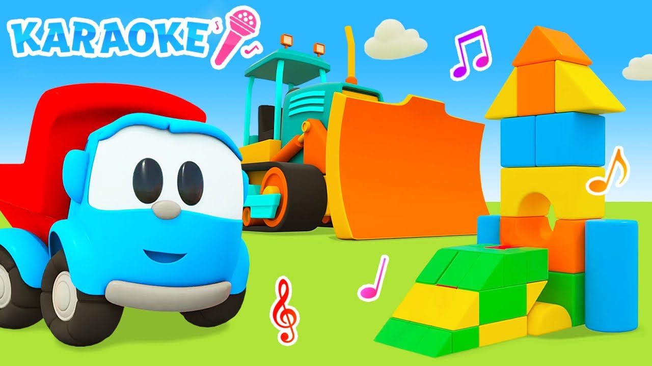Let's start the construction! Leo the truck builds a bulldozer and a fire truck with songs for kids.