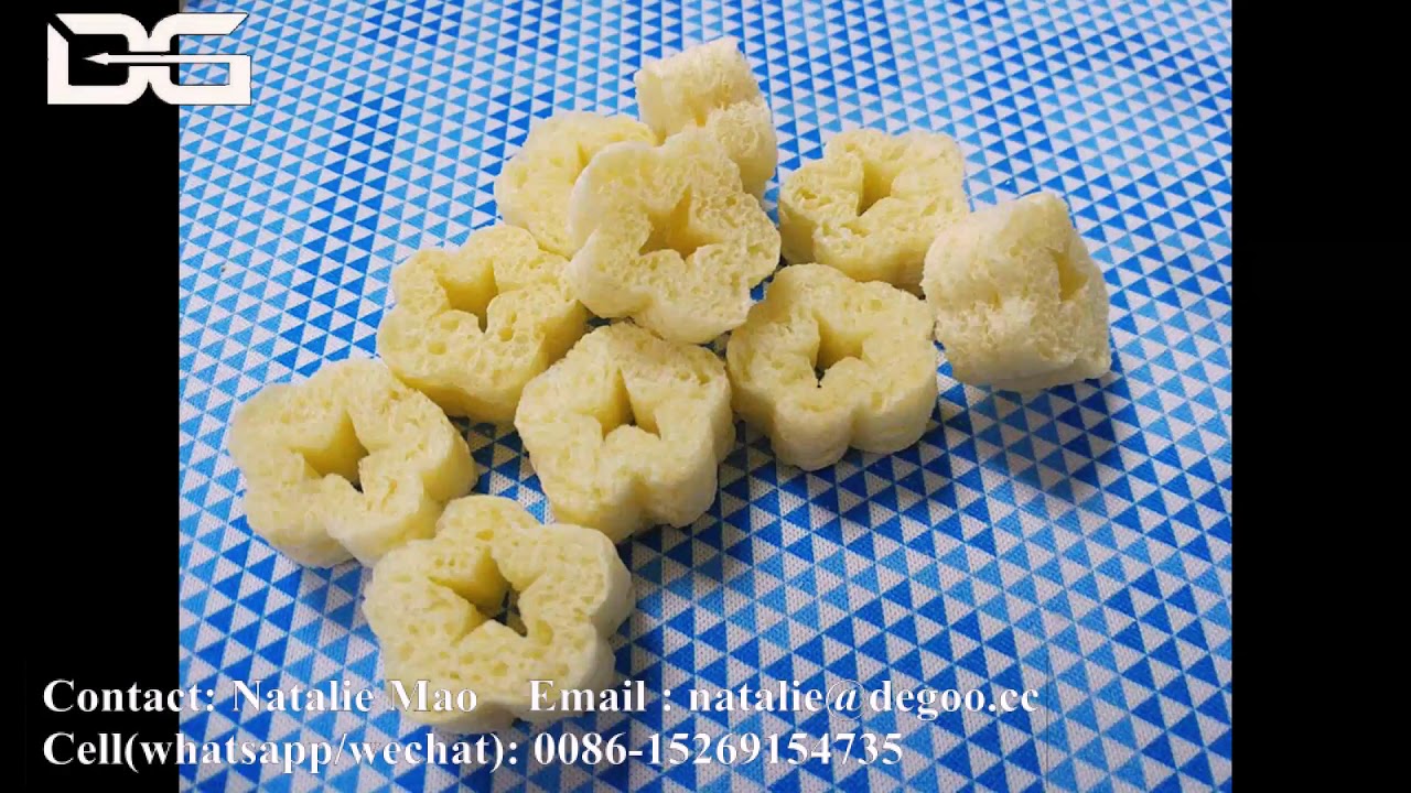 Flower shape pop corn snack production line  corn snack extrusion machine corn extruder